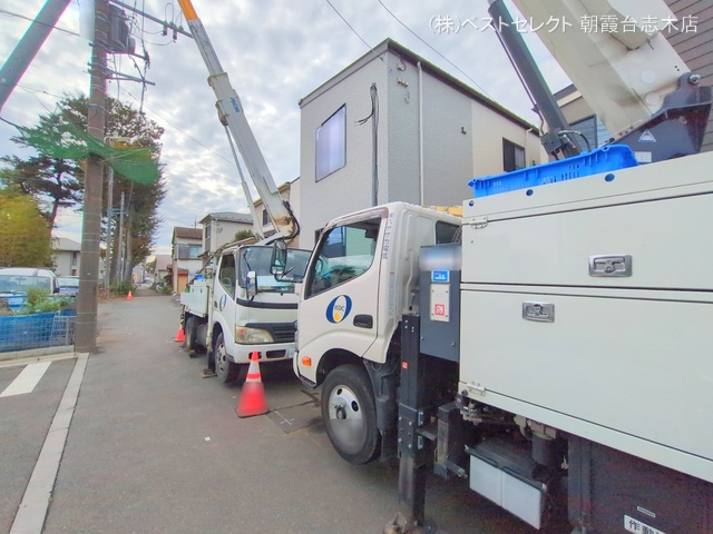 埼玉県新座市畑中2丁目の新築戸建て外構写真 2024年11月10日撮影