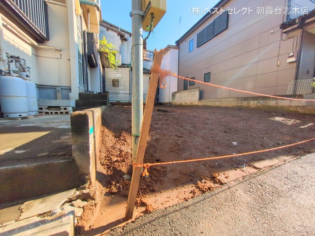 埼玉県新座市東3丁目の新築戸建て更地・土地写真 2024年11月26日撮影