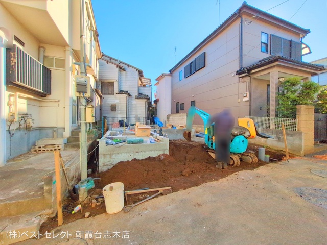 埼玉県新座市東3丁目の新築戸建て基礎写真 2024年12月23日撮影
