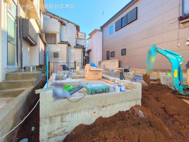 埼玉県新座市東3丁目の新築戸建て基礎写真 2024年12月23日撮影