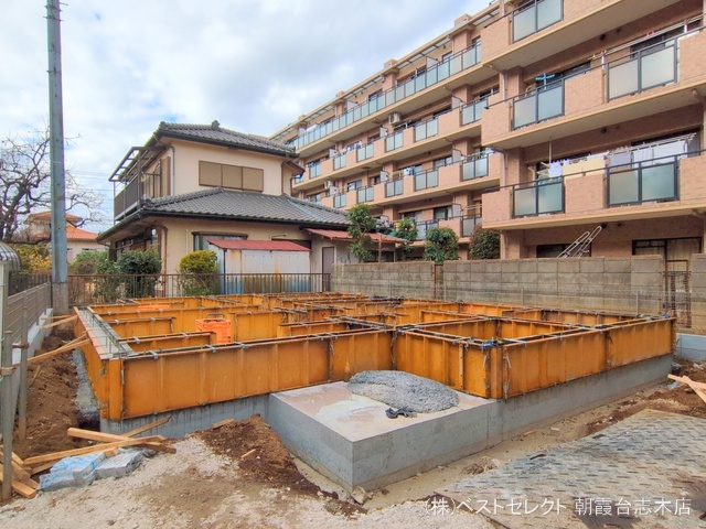 埼玉県新座市大和田１丁目の新築戸建て基礎写真 2025年1月15日撮影
