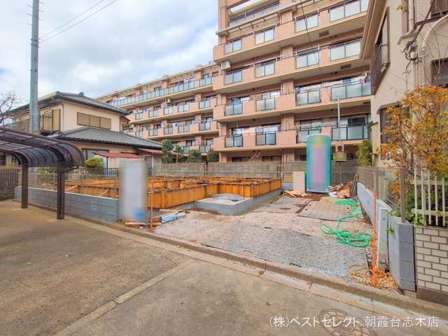 埼玉県新座市大和田１丁目の新築戸建て基礎写真 2025年1月15日撮影