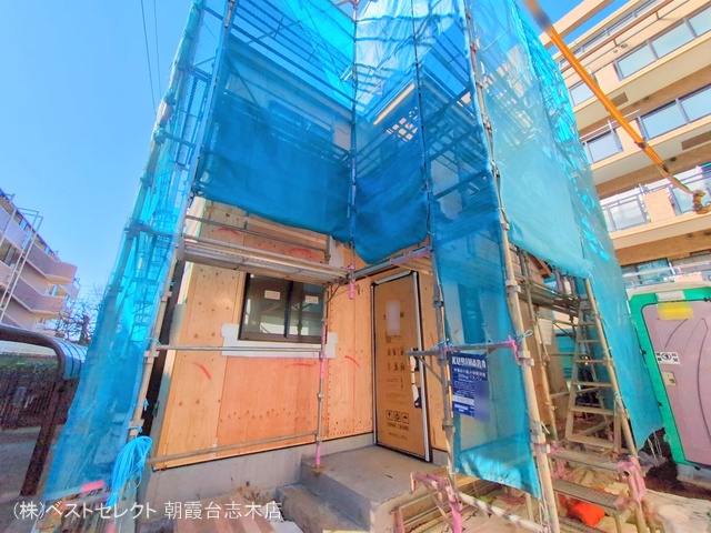 埼玉県新座市大和田１丁目の新築戸建て上棟写真 2025年2月9日撮影