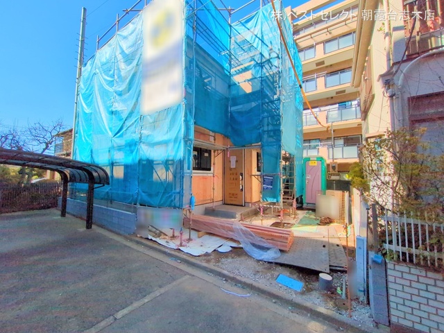 埼玉県新座市大和田１丁目の新築戸建て上棟写真 2025年2月9日撮影