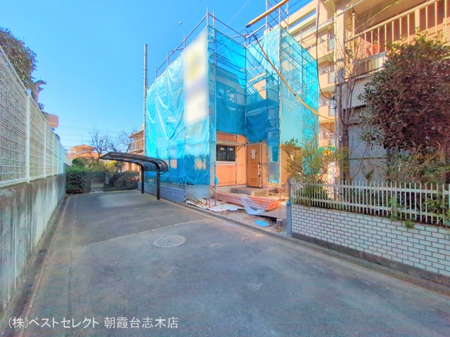 埼玉県新座市大和田１丁目の新築戸建て上棟写真 2025年2月9日撮影