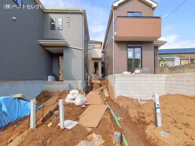 埼玉県和光市白子3丁目の新築戸建て外構写真 2026年2月11日撮影