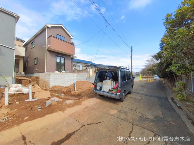 埼玉県和光市白子3丁目の新築戸建て外構写真 2026年2月11日撮影