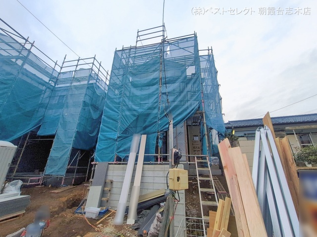 埼玉県和光市白子３丁目の新築戸建てシート写真 2026年1月6日撮影