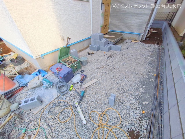 埼玉県朝霞市三原2丁目の新築戸建て外構写真 2025年2月16日撮影