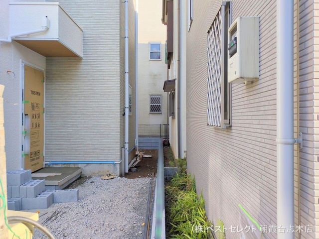 埼玉県朝霞市三原2丁目の新築戸建て外構写真 2025年2月16日撮影