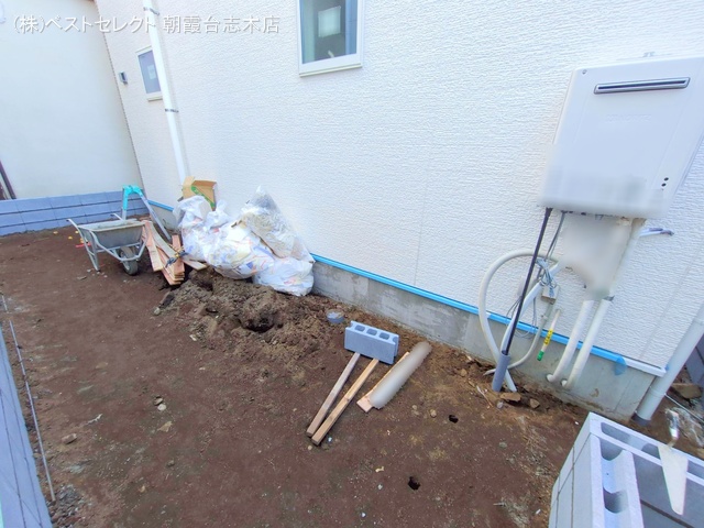 埼玉県朝霞市三原2丁目の新築戸建て外構写真 2025年2月16日撮影
