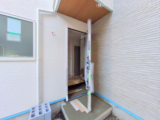 埼玉県朝霞市三原2丁目の新築戸建て外構写真 2025年2月16日撮影