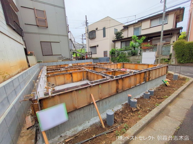 埼玉県志木市柏町6丁目の新築戸建て基礎写真 2025年4月24日撮影