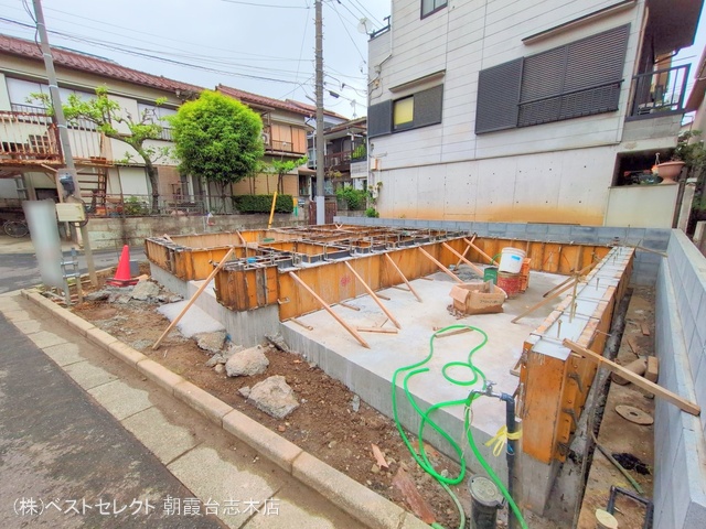 埼玉県志木市柏町6丁目の新築戸建て基礎写真 2025年4月24日撮影