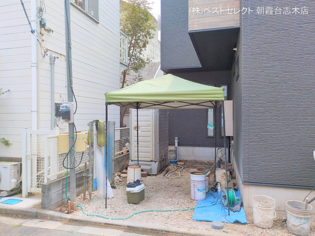 埼玉県朝霞市宮戸2丁目の新築戸建て外構写真 2025年8月21日撮影