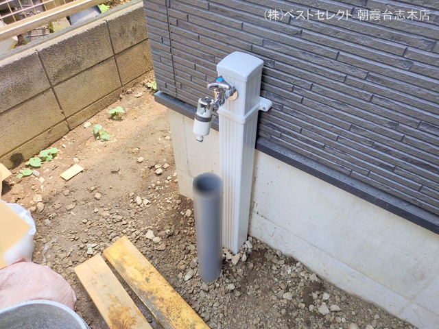埼玉県朝霞市宮戸2丁目の新築戸建て外構写真 2025年8月21日撮影