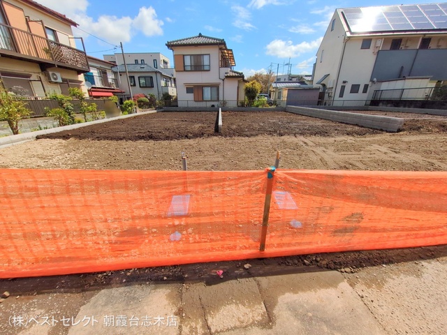 埼玉県志木市柏町3丁目の新築戸建て更地・土地写真 2025年4月13日撮影