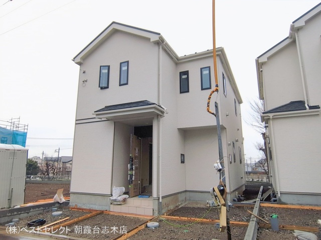 埼玉県新座市石神4丁目の新築戸建て外構写真 2026年2月24日撮影