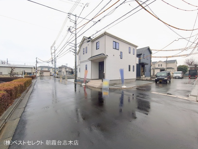 埼玉県新座市石神４丁目の新築戸建て外構写真 2026年2月24日撮影