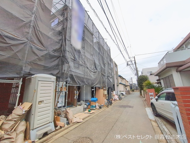 埼玉県朝霞市仲町１丁目の新築戸建てシート写真 2026年2月17日撮影