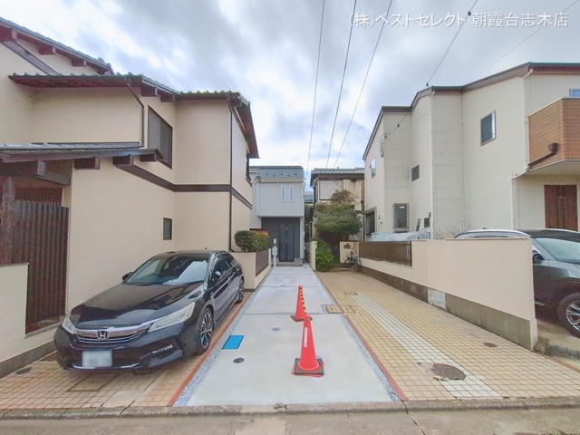 埼玉県朝霞市根岸台8丁目の新築戸建て完成写真 2026年2月11日撮影