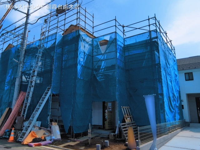 埼玉県新座市石神４丁目の新築戸建てシート写真 2026年3月16日撮影