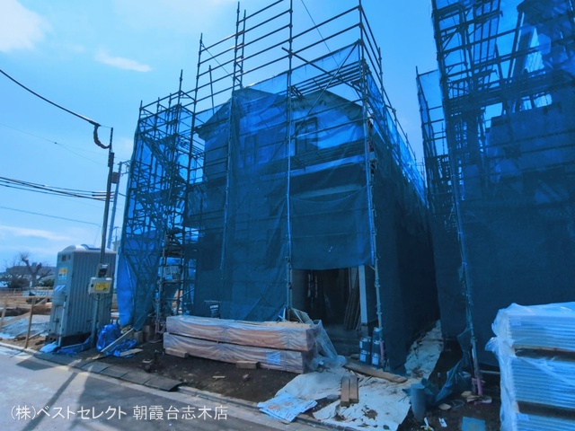 埼玉県新座市石神４丁目の新築戸建てシート写真 2026年3月16日撮影