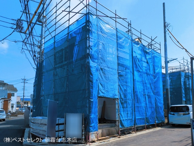 埼玉県新座市石神4丁目の新築戸建てシート写真 2026年3月16日撮影