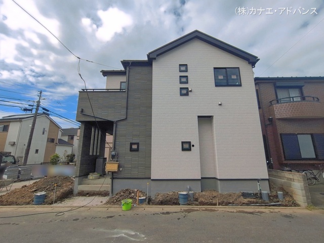 千葉県市川市南大野１丁目の新築戸建て外構写真 2026年4月14日撮影