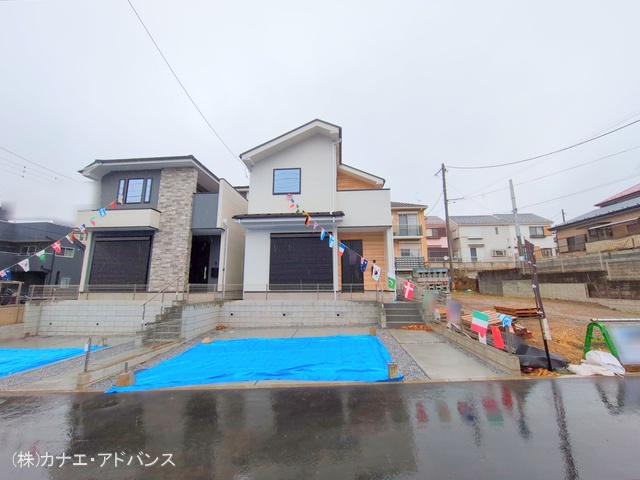 千葉県市川市北方町４丁目の新築戸建て完成写真 2025年12月23日撮影