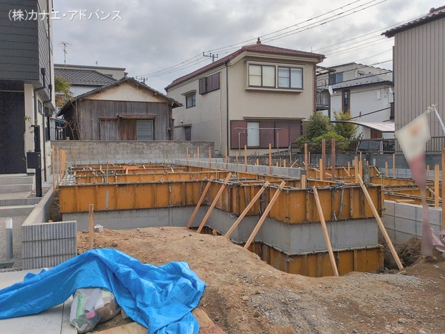 千葉県市川市香取１丁目の新築戸建て基礎写真 2026年2月23日撮影