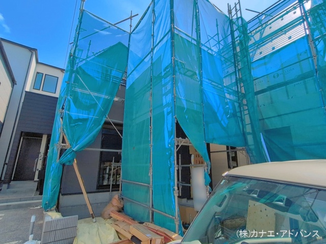 千葉県市川市香取１丁目の新築戸建てシート写真 2026年4月16日撮影