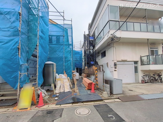 千葉県市川市新浜１丁目の新築戸建てシート写真 2026年2月25日撮影