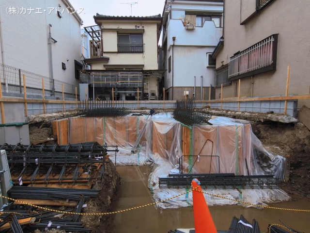 千葉県市川市原木３丁目の新築戸建て基礎写真 2026年3月9日撮影