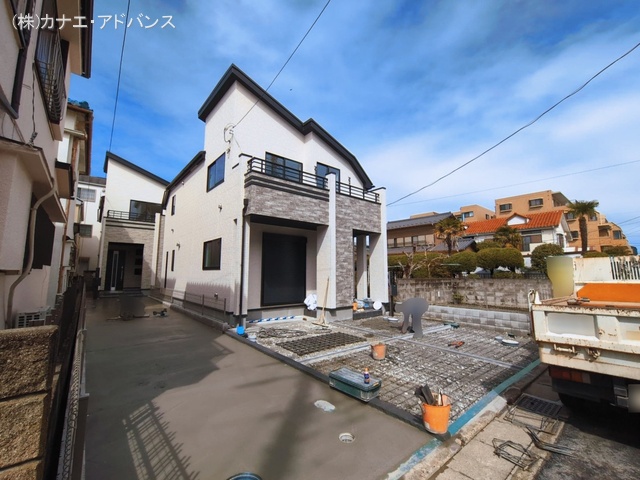 千葉県市川市入船の新築戸建て外構写真 2026年3月3日撮影