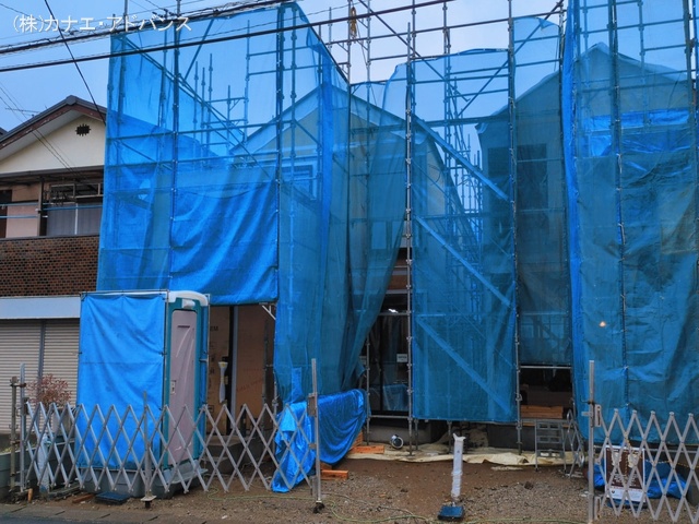 千葉県市川市本北方２丁目の新築戸建て上棟写真 2026年3月3日撮影