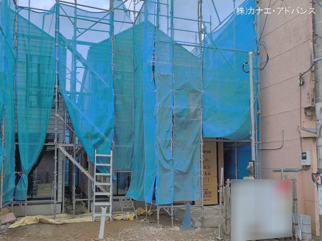 千葉県市川市本北方２丁目の新築戸建てシート写真 2026年4月9日撮影