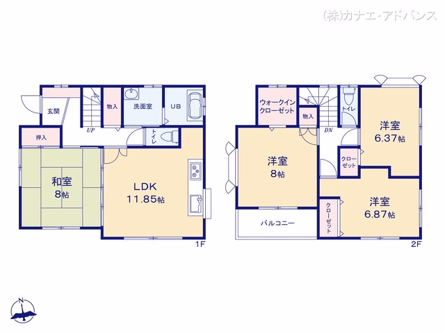 市川市曽谷2丁目 間取図