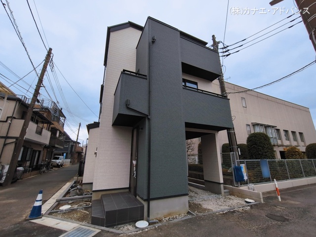 千葉県市川市大洲１丁目の新築戸建て外構写真 2026年3月15日撮影