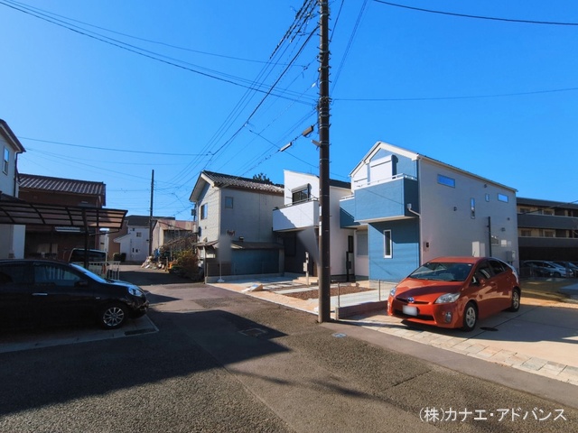 千葉県市川市柏井町１丁目の新築戸建て完成写真 2026年3月4日撮影