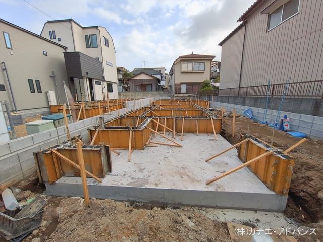 千葉県市川市香取１丁目の新築戸建て基礎写真 2026年2月23日撮影