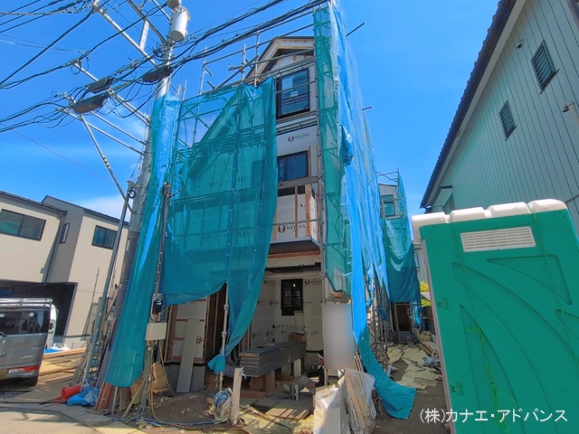 千葉県市川市香取１丁目の新築戸建てシート写真 2026年4月16日撮影