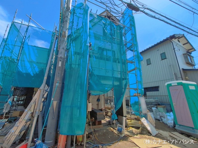 千葉県市川市香取１丁目の新築戸建てシート写真 2026年4月16日撮影