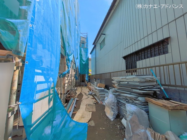 千葉県市川市香取１丁目の新築戸建てシート写真 2026年4月16日撮影