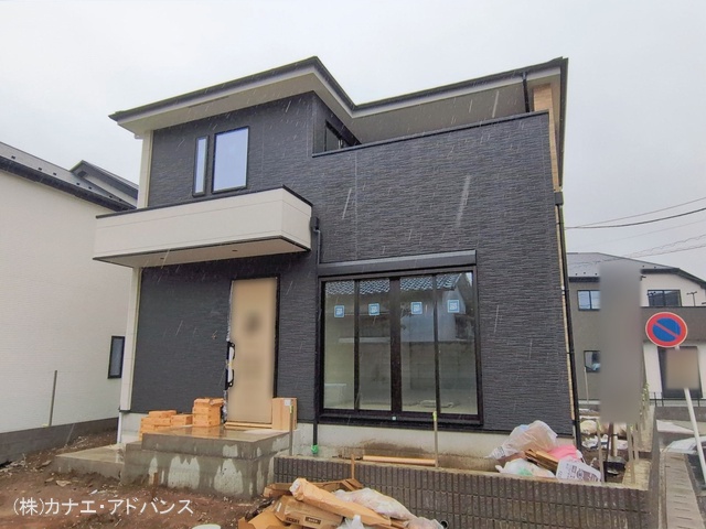 千葉県市川市本北方3丁目の新築戸建て外構写真 2026年2月24日撮影