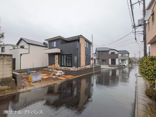 千葉県市川市本北方3丁目の新築戸建て外構写真 2026年2月24日撮影