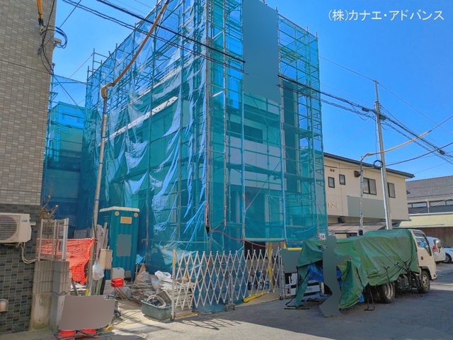 千葉県市川市福栄2丁目の新築戸建てシート写真 2026年3月23日撮影