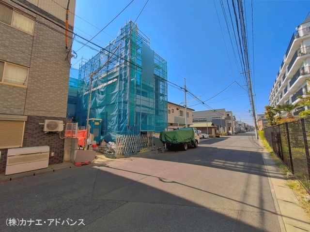 千葉県市川市福栄2丁目の新築戸建てシート写真 2026年3月23日撮影