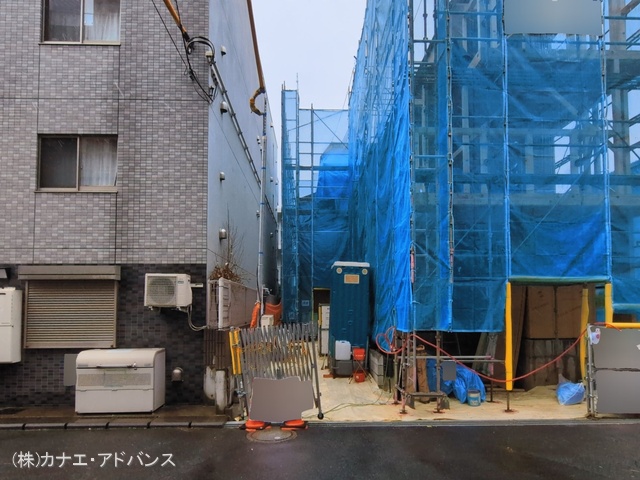 千葉県市川市福栄２丁目の新築戸建て上棟写真 2026年3月2日撮影