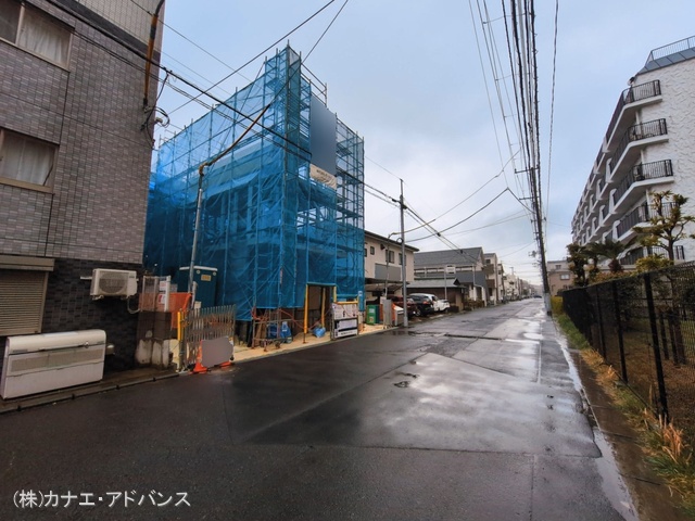 千葉県市川市福栄２丁目の新築戸建て上棟写真 2026年3月2日撮影